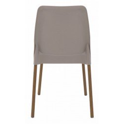 CADEIRA VANDA EM POLIPROPILENO CAMURÇA COM PERNAS DE ALUMÍNIO LINHEIRO TRAMONTINA