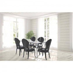 CADEIRA PLASTICA MONOBLOCO BELLE EPOQUE PRETA