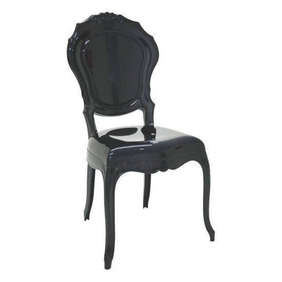 CADEIRA PLASTICA MONOBLOCO BELLE EPOQUE PRETA