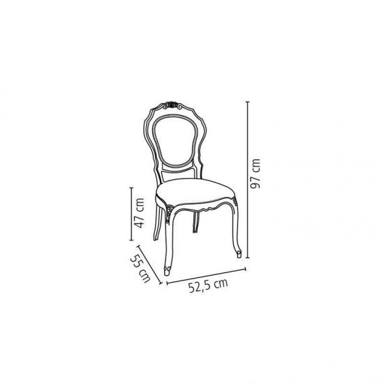 CADEIRA PLASTICA MONOBLOCO BELLE EPOQUE BRANCA