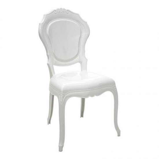 CADEIRA PLASTICA MONOBLOCO BELLE EPOQUE BRANCA