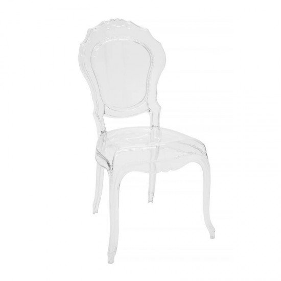 CADEIRA PLASTICA MONOBLOCO BELLE EPOQUE TRANSPARENTE