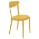 CADEIRA LUNA SUMMA EM POLIPROPILENO AMARELO SEM BRACOS TRAMONTINA