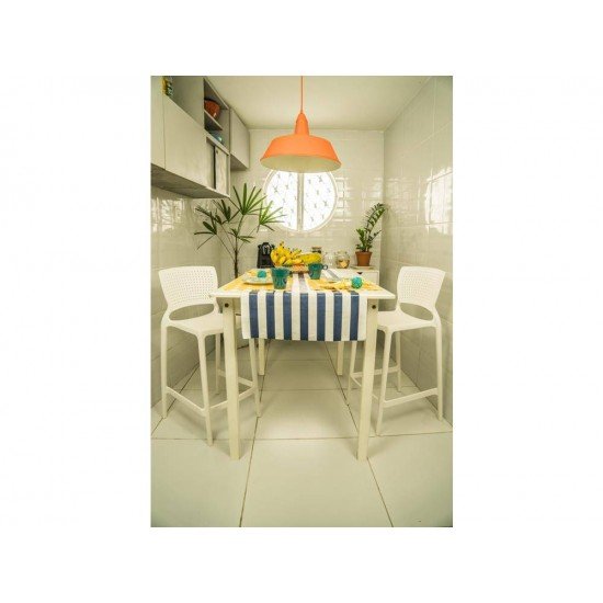 CADEIRA PLASTICA MONOBLOCO SAFIRA BRANCA BAR E RESIDENCIA TRAMONTINA