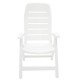 CADEIRA PLASTICA  DOBRAVEL COM BRACOS IRACEMA BRANCA COM ENCOSTO ALTO