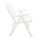 CADEIRA PLASTICA  DOBRAVEL COM BRACOS IRACEMA BRANCA COM ENCOSTO BAIXO