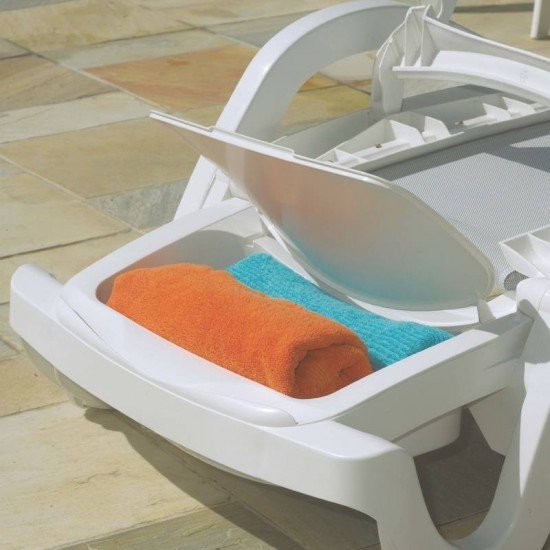 ESPREGUICADEIRA PLASTICA COPACABANA BRANCA