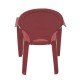 CADEIRA PLASTICA MONOBLOCO COM BRACOS INFANTIL CATTY VERMELHA COM DECORACAO IN MOLD