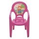 CADEIRA PLASTICA MONOBLOCO COM BRACOS INFANTIL CATTY ROSA COM DECORACAO IN MOLD