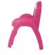 CADEIRA PLASTICA MONOBLOCO COM BRACOS INFANTIL POPI ROSA SEM INSERTO