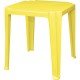 MESA PLASTICA MONOBLOCO TAMBAU AMARELA