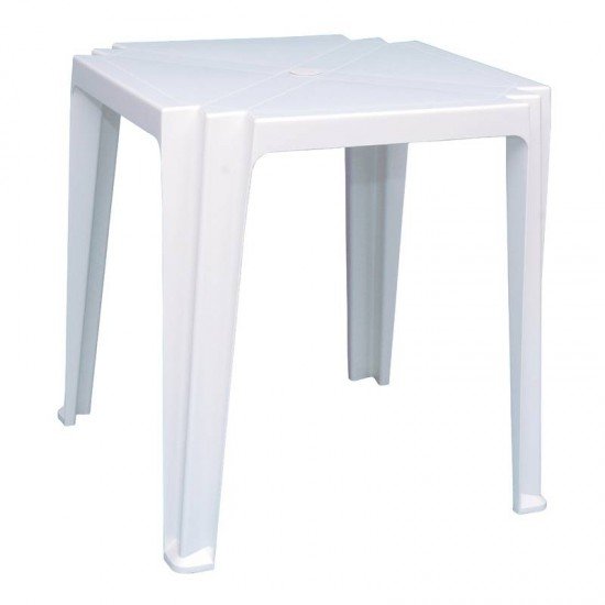 MESA PLASTICA MONOBLOCO TAMBAU BRANCA