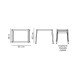 MESA PLASTICA MONOBLOCO INFANTIL DONACHICA ROSA