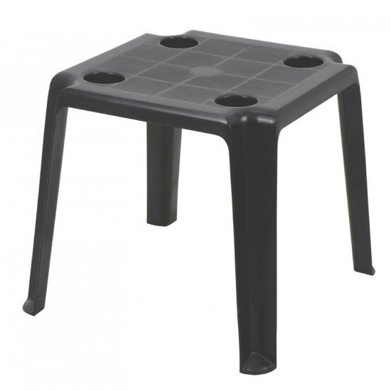 MESA DE APOIO ECO TRAMONTINA PERUÍBE EM POLIPROPILENO PRETO