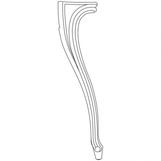 PERNAS PLASTICA MESA BELLE EPOQUE PRETA