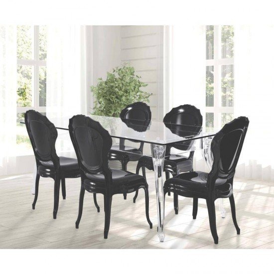 PERNAS PLASTICA MESA BELLE EPOQUE TRANSPARENTE