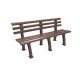 BANCO DE JARDIM MONTAVEL DE PLASTICO TRAMANDAI MARROM
