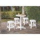BANQUETA PLASTICA MONOBLOCO ICARAI PRETA