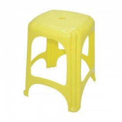BANQUETA PLASTICA MONOBLOCO NITEROI AMARELA