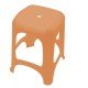 BANQUETA PLASTICA MONOBLOCO NITEROI LARANJA