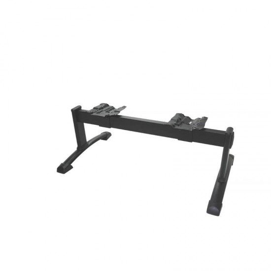 BASE EM ACO PRETA MODELO LONGARINA PARA 2 LUGARES