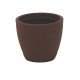 VASO COM PRATO ASTECA 38 CM EM POLIETILENO MARROM TRAMONTINA
