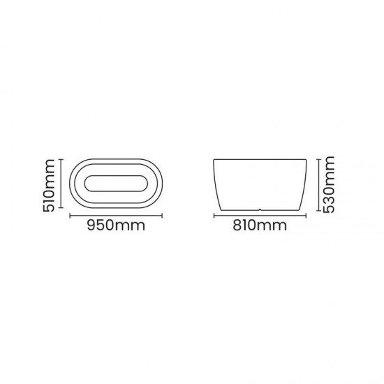 FLOREIRA TRAMONTINA ANDALUZ 53 CM EM POLIETILENO BEGE