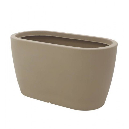 FLOREIRA TRAMONTINA ANDALUZ 53 CM EM POLIETILENO BEGE