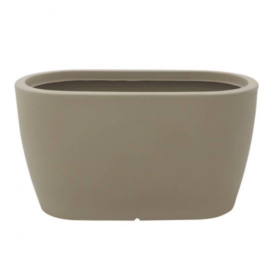 FLOREIRA TRAMONTINA ANDALUZ 53 CM EM POLIETILENO BEGE