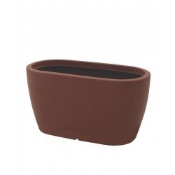 FLOREIRA TRAMONTINA ANDALUZ 43 CM EM POLIETILENO MARROM