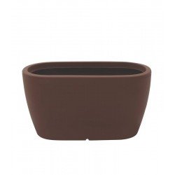 FLOREIRA TRAMONTINA ANDALUZ 43 CM EM POLIETILENO MARROM