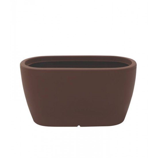 FLOREIRA TRAMONTINA ANDALUZ 43 CM EM POLIETILENO MARROM