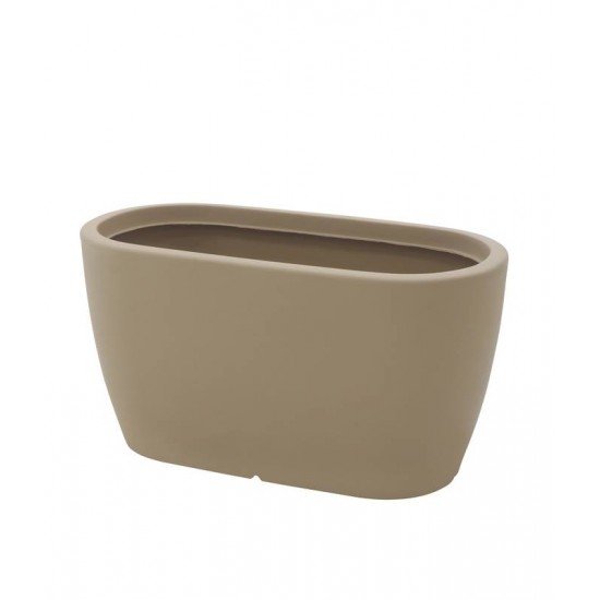 FLOREIRA TRAMONTINA ANDALUZ 43 CM EM POLIETILENO BEGE