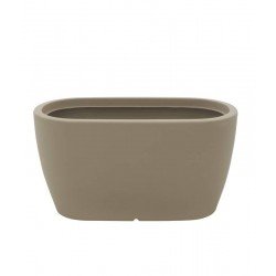 FLOREIRA TRAMONTINA ANDALUZ 43 CM EM POLIETILENO BEGE