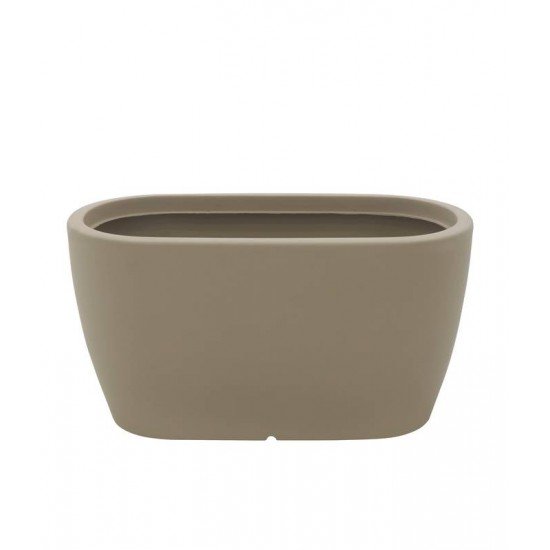 FLOREIRA TRAMONTINA ANDALUZ 43 CM EM POLIETILENO BEGE