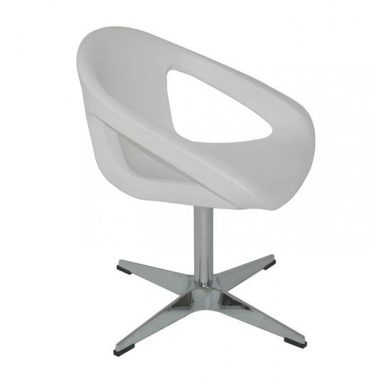 POLTRONA DELICE EM POLIETILENO BRANCO COM BASE X TRAMONTINA