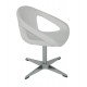 POLTRONA DELICE EM POLIETILENO BRANCO COM BASE X TRAMONTINA