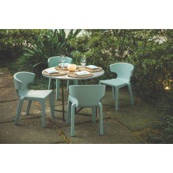 CADEIRA MARILYN SALVIA EM POLIETILENO SEM BRACOS TRAMONTINA