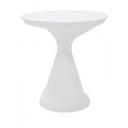 MESA REDONDA SALUT EM POLIETILENO BRANCA TRAMONTINA