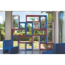 ESTANTE MODULAR RETANGULAR ARTY V MARSALA EM POLIETILENO TRAMONTINA