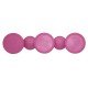 CABIDE PLASTICO MONOBLOCO BOLA ROSA