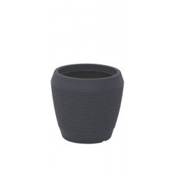 VASO EGIPCIO EM POLIETILENO GRAFITE 29 CM TRAMONTINA