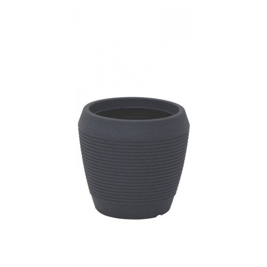 VASO EGIPCIO EM POLIETILENO GRAFITE 29 CM TRAMONTINA