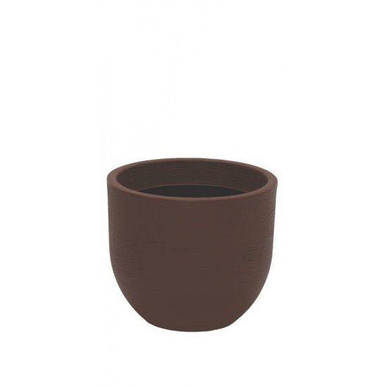 VASO LAOS 28 CM EM POLIETILENO MARROM TRAMONTINA