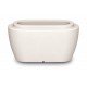 VASO TINA 35 CM BRANCO EM POLIETILENO TRAMONTINA