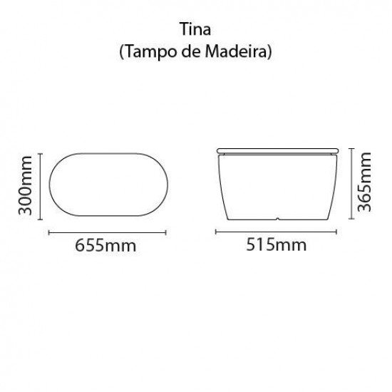 BANCO TINA LILAS EM POLIETILENO COM TAMPO DE MADEIRA TRAMONTINA