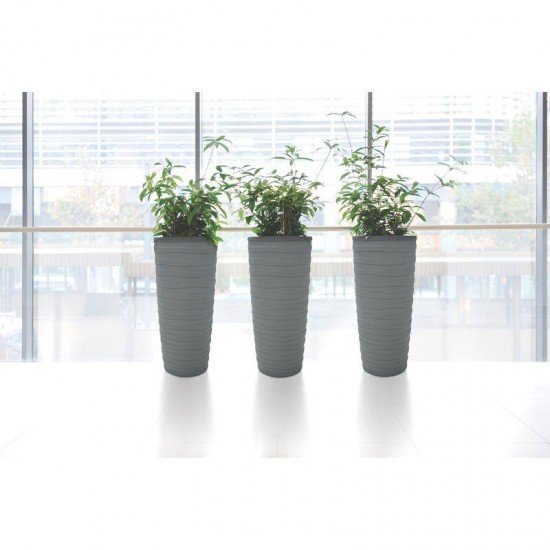 VASO PLASTICO GREGO 41 CM CIMENTO
