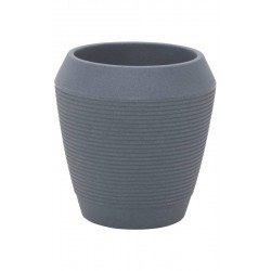 VASO TRAMONTINA EGÍPCIO EM POLIETILENO GRAFITE 45 CM