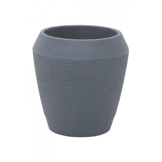 VASO TRAMONTINA EGÍPCIO EM POLIETILENO GRAFITE 45 CM
