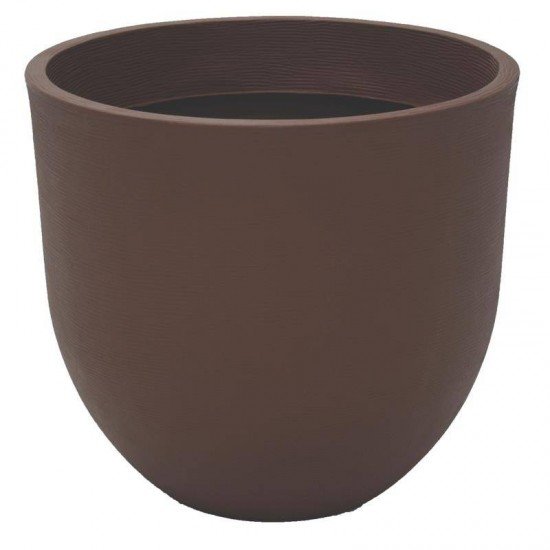 VASO PLASTICO LAOS 54 CM MARRON